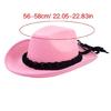 Ethnic Style Cowgirl Hat Rolled Brims Hat Cowboy Hats for Stage Performances