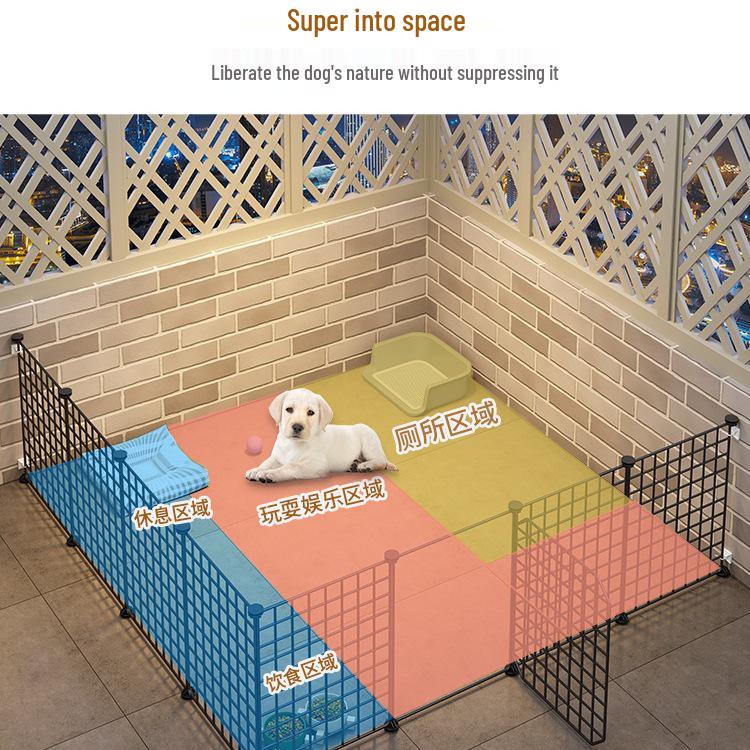 Pet Fence: Indoor Cage and Isolation Gate for Small To Medium Dogs and Cats
