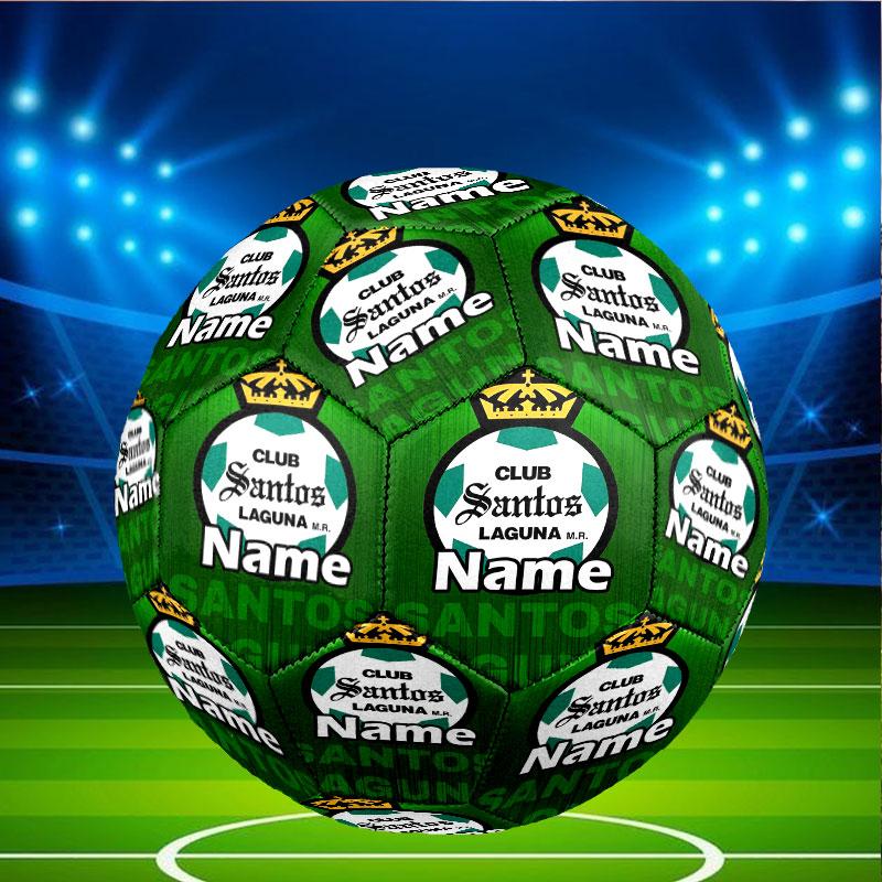 Custom Name Personalized Club Santos Laguna Print Size 5 Soccer Ball Training & Match Football, for Team, Kicking, Gift for Football Enthusiasts