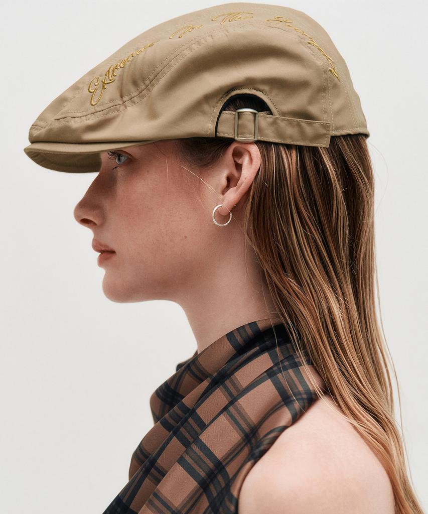 Kimjisu Embroidered Hunting Cap _ Beige