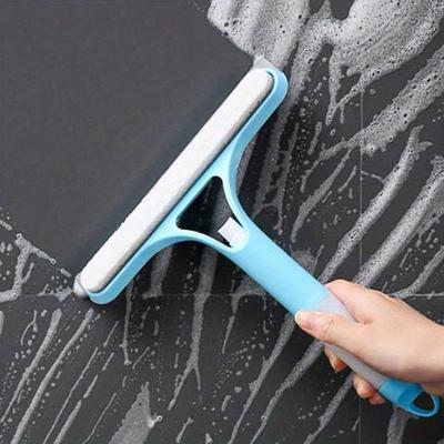 3-in-1-Multifunktions-Reinigungsbürste, Wasserwischer, Schaber, Abzieher für die Reinigung von Autofenstern zu Hause, Glas mit Sprühflasche