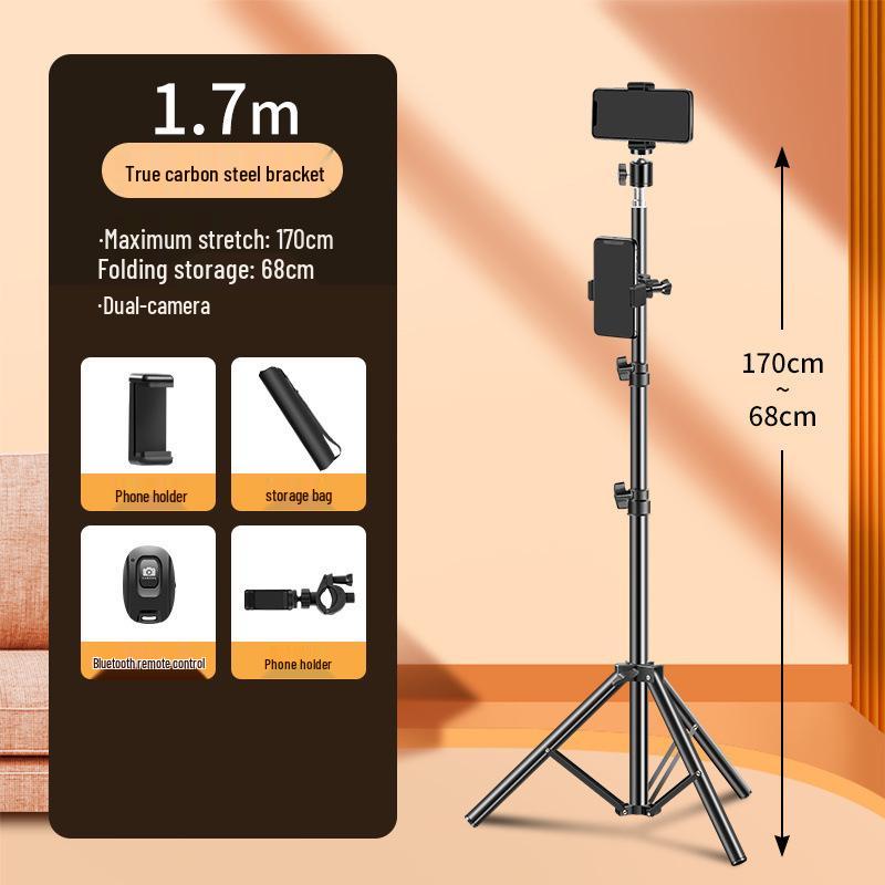 Universal Metal Tripod Stand for Live Streaming & Photography