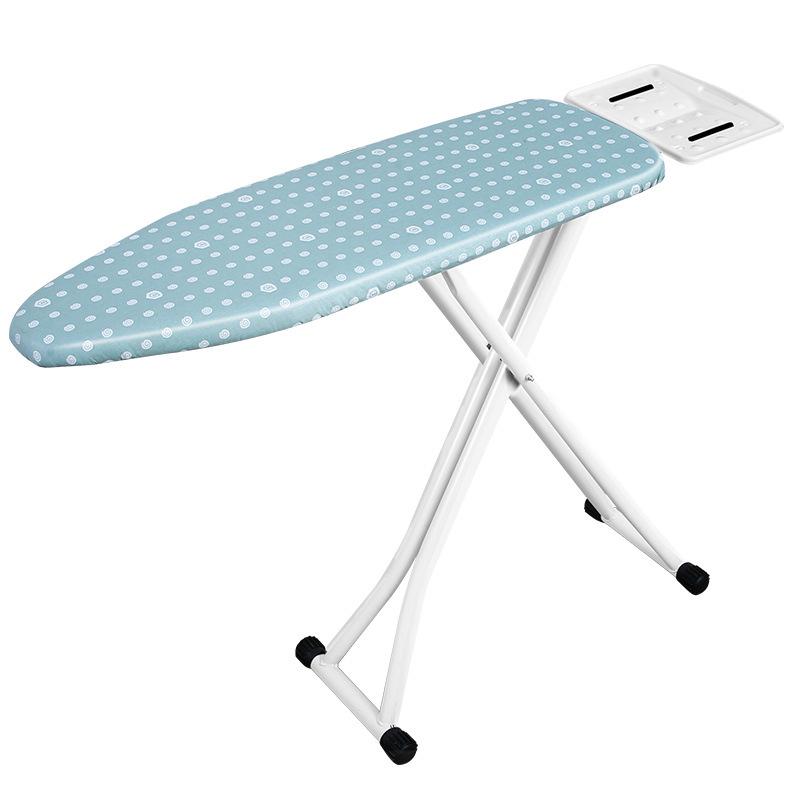 High-End Folding Ironing Board with Electric Iron Pad and Rack