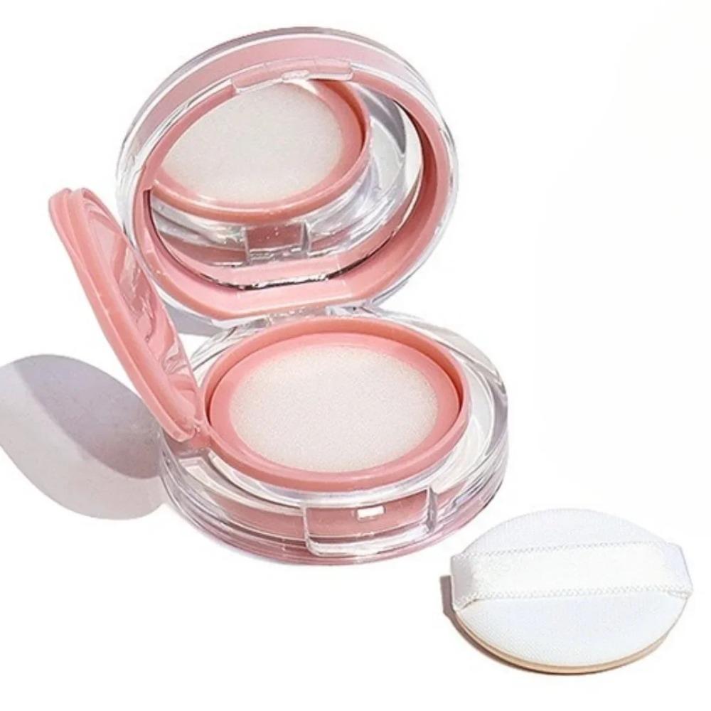 2pcs Refillable Mini Air Cushion Case Empty Puff Box Portable DIY Cosmetic Container for BB Cream Foundation Makeup Travel Kit