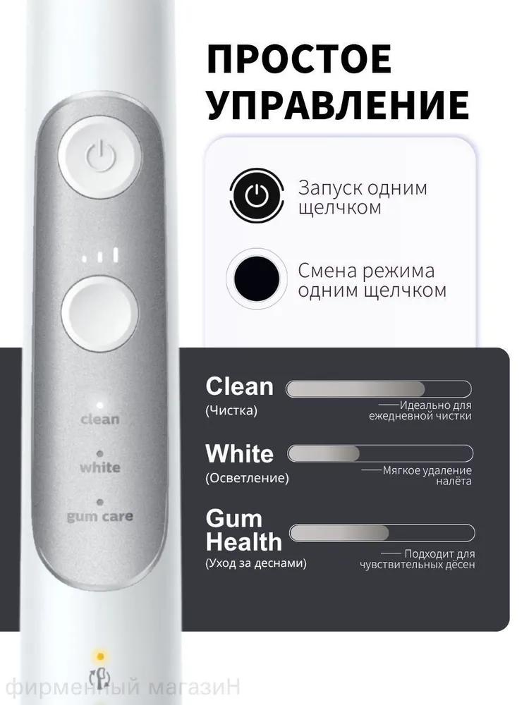 Electric Toothbrush Medium bristle, modes 3, nozzles 1