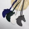 Retro Leather Horse Head Bag Charm Soft Durable Decor Accessory for Backpack Handbag Keychain Suitable for Daily Use Gifting