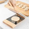 Non-stick Wooden Square Tortilla Presser Stainless Steel Gasket Dumpling Skin Presser  Baking