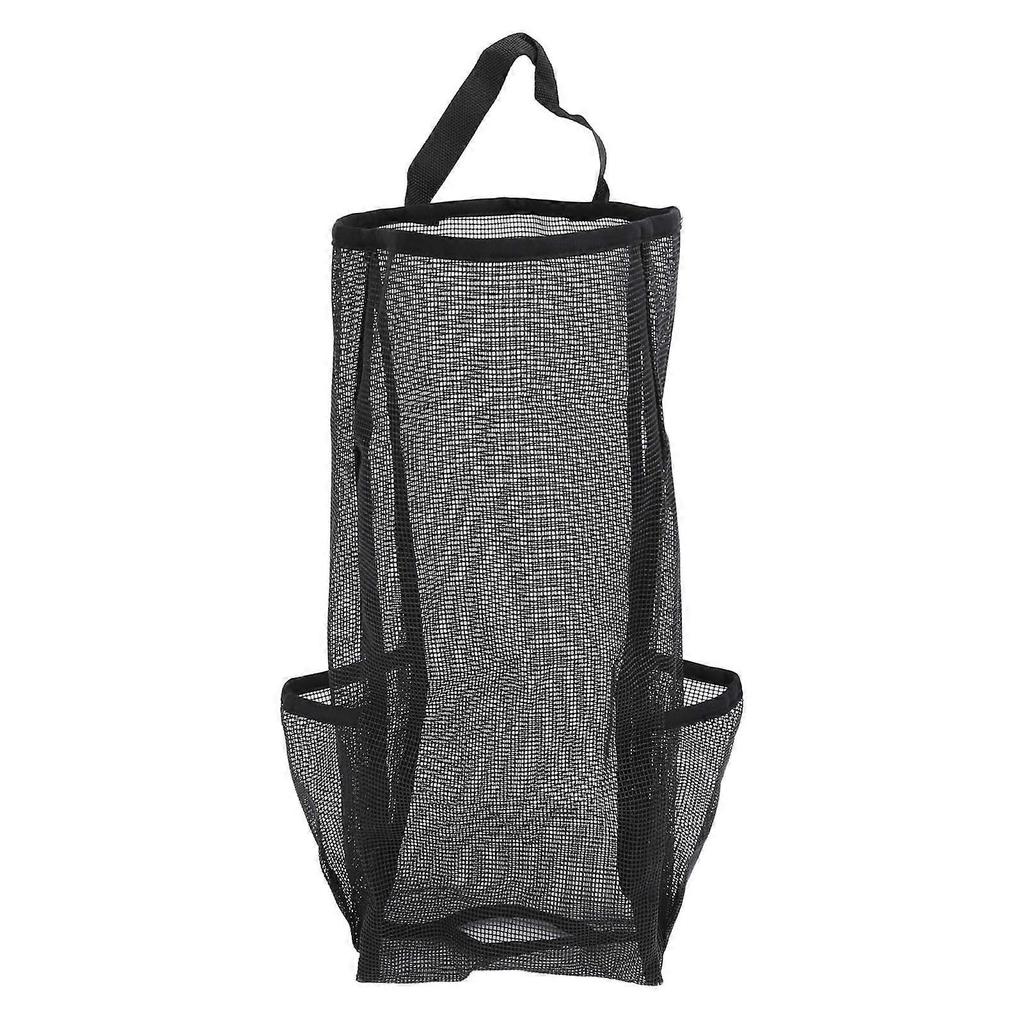 Plastic Bag Holder Dispensers Polyester Hanging Mesh Grocery Bag Plastic Garbage Bag Storage Dispenser