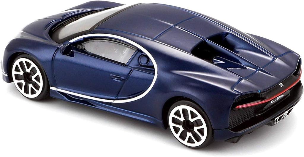 Bburago Bugatti Chiron scale diecast model Bugatti Chiron Le Patron 2016 1/43 car, (Blue Two-Tone)