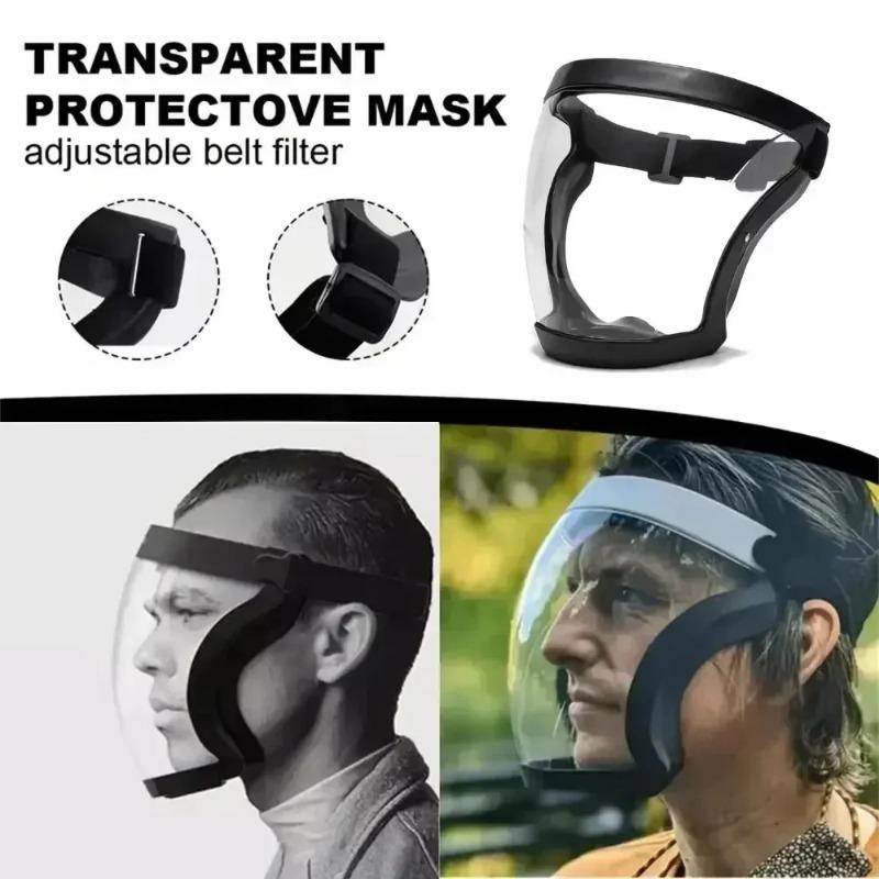 Work Protection Mask Transparent Facial Protector Face FaceMask Protective Outdoor Heating Home Kitchen Tools Full Face Mask