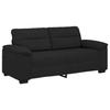 VidaXL Canapé à 2 places noir 140 cm tissu 4105309