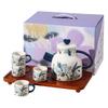 Iris High Value Tea Set Water Utensils Business Gift Set Retro Floral Ceramic Kettle Cup Souvenir