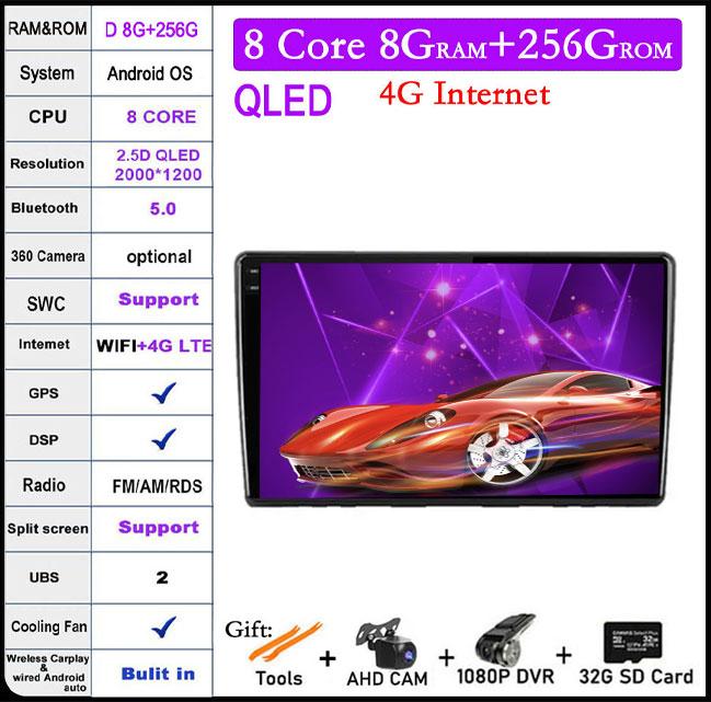 9 Inch For Kia Ceed ED 2006 2012 Android 14 Car Radio Video Multimedia QLED IPS Navigation GPS Stereo Screen Auto 4G+Wifi