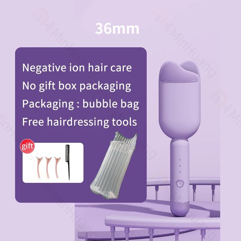 Electric Curling Iron 36mm Hair Crimper Iron Waves Ceramic Coating With Negative Ion Hair Wave Waver Styling Tools