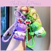 Adorable Silicon Flashing Cake Bear Keychain Cute Cartoon Backpack Charm