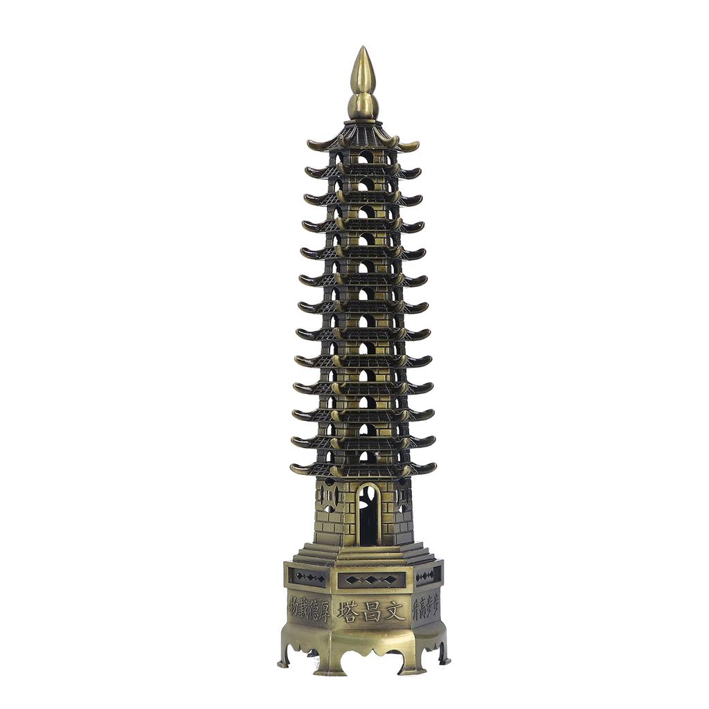Tower Model 13 Floors Office Decorations Representing Peace Retro Style Desktop Ornaments for Home