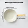 Frying Pan Multifunctional Alloy Skillet With Lid 1.9L Nonstick Frying Pan Skillet For Grilling Home Saute Baking Apartment Meal