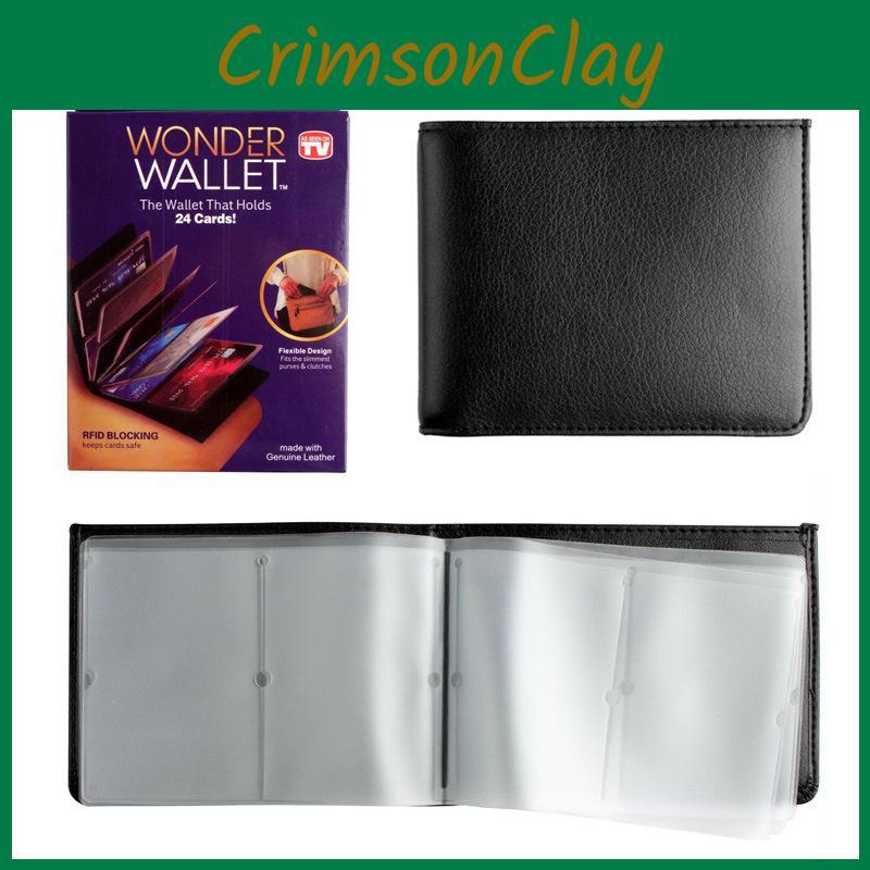 Wonder Pu Wallet Document Card Bags Wallet With Multiple Card Durable Slots