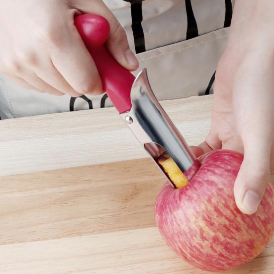 2 in 1 Apples Corer And Peeler, Stainless Steel Fruit Core Remover, Retractable Apples Slicer Tool for Pear, Kitchen Gadget