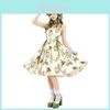1950s Audrey Hepburn Style French Dress With Floral Print For Casual Daily Wear