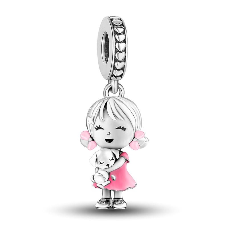 Copper Cute Elephant Cats Charms Beads Fit Diy Bracelet Necklace Making Gift Of High Quality Jewelry For Womens