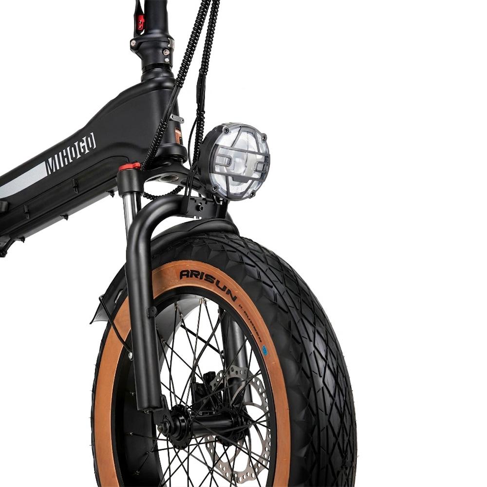 MIHOGO One Electric Bicycle 20" Tire 1000W Peak Motor Dual Disc Brakes 7 Speed LED Display 48V 29Ah Foldable City E-Bike Max Load 180kg