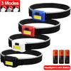3/1 Stücke Led Mini Scheinwerfer Batteriebetriebene Tragbare Cob Stirnlampe 3 Modi Wasserdicht Kopf Licht Angeln Camping Wandern Lampe Taschenlampe