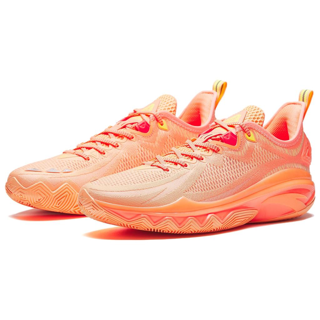 Anta Swagger 2 Sun Orange Cushioning Abrasion Resistant Rebound Low top Basketball Shoes Men's Orange Red 912541606-4