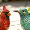 Bird Resin Planter Decorative Flower Pot for Home Garden Patio Weather-Resistant Miniature Plant Container for Small Plants Unique Gift for Bird