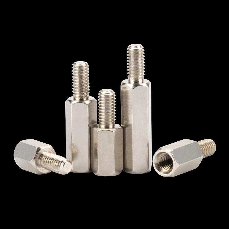 Nickel-Plated M3/M4 Copper Hex Standoff for Motherboard Screw Spacing