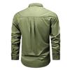 Men's Japanese Spring Casual Loose Long Sleeve Retro Workwear Shirt Jacket