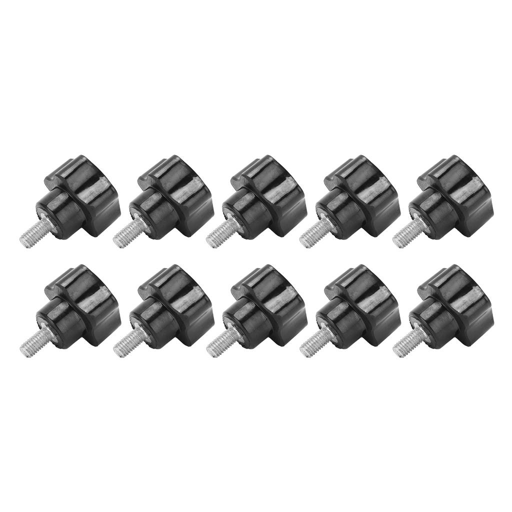 10Pcs M5x25x10 Clamping Handle Nut with FivePointed Star Handle Lathe Accessories