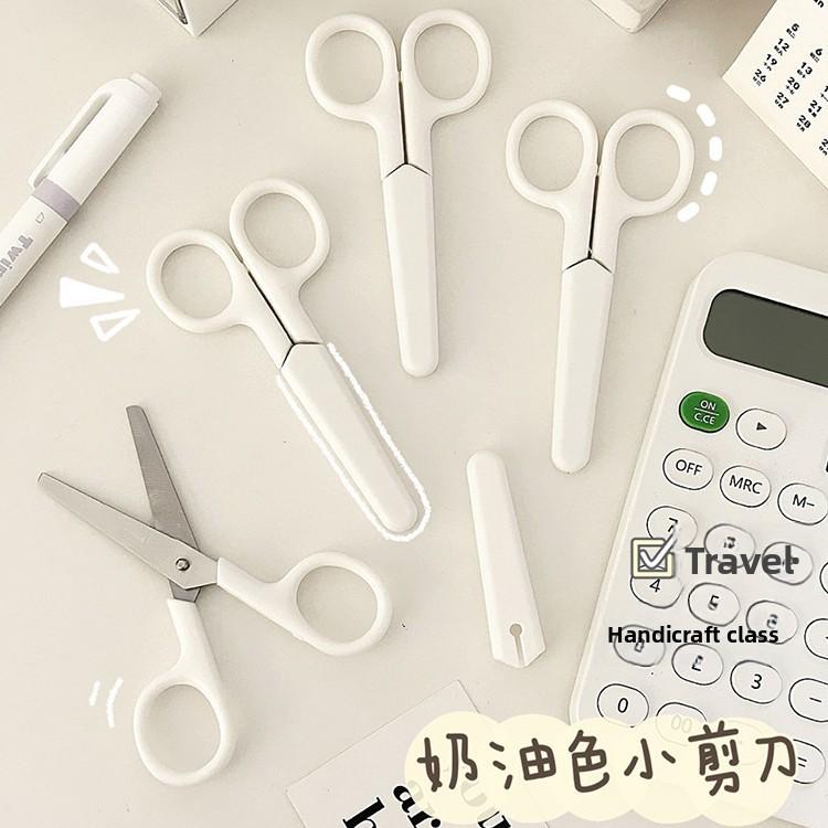 Adorable Mini Children's Craft Scissors with Lid