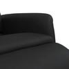 Relaxation Armchair with Footrest Black Faux Leather