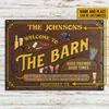 Pc D Flat Customizable Classic Barn Wall Plaque Personalized Family Name Iron Metal Vintage Farm Indoor Bedroom Decor For De