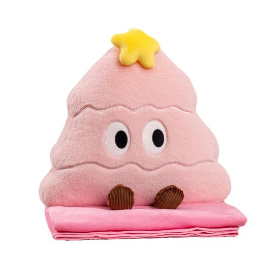 Christmas Tree Plush Pillow Blanket Cartoon Tree Shape Throw Pillow Stuffed Plushie Hugging Cushion Sofa Bedroom Living Room Decoration
