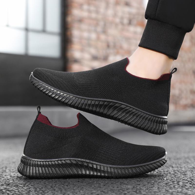 Men's Sneakers Outdoor Fashion Casual Walking Shoes Lightweight Breathable Slip On Wear-resistant Mens Loafers Zapatillas Hombre