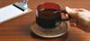 KINTO SEPIA Cup Saucer 270ml Amber Glass Gift Item 21742 & Heat-Resistant