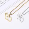 Premium Titanium Steel Baby Elephant Pendant Pearl Necklace Stainless Steel Jewelry Premium Simple Accessories