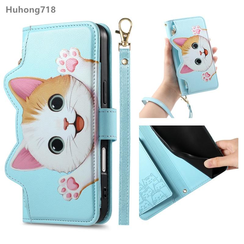 For OPPO A1 AX1 A3 A11 A11N A11X A32 A40 A52 A60 A72 A72N A80 A92 A93 Pro 4G 5G Case Flip Leather Zipper Coin Purse Wallet Cover Multi Card Slots