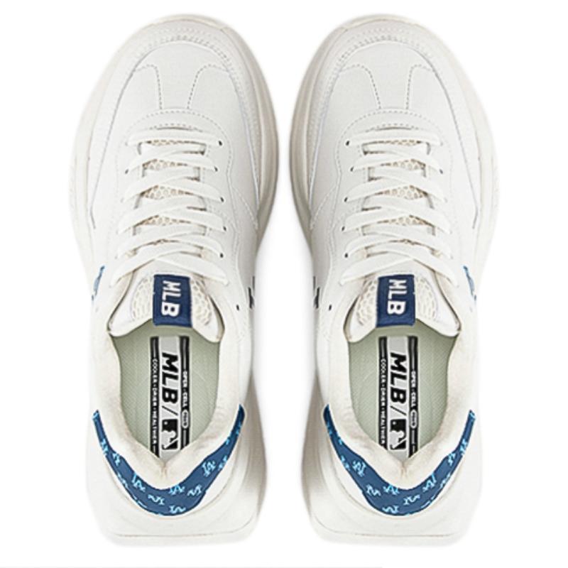 MLB Chunky Runner Synthetic Leather Low Top Casual Running Shoes Unisex Dark Navy Blue Sneakers 3ASHCRM3N-07NYD