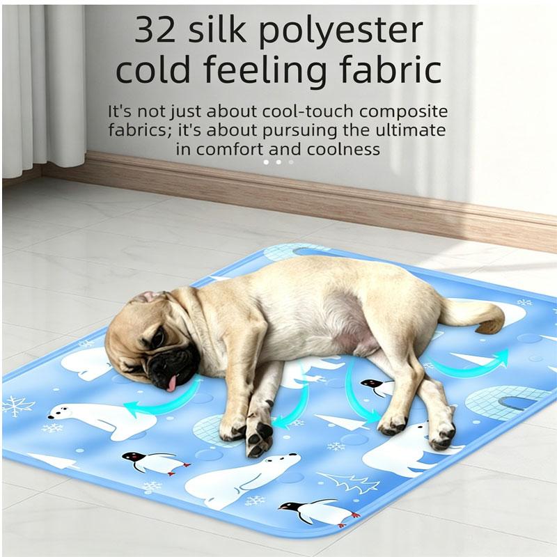 Summer Physical Cooling Pet Ice Mat Wear-resistant Waterproof Dogs Cooling Pad Reusable Puppy Kitten Sleeping Mat Pets Suppllies