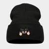 Adorable Beanie Custom Embroidery Beanie Winter Knit Hats Dog Mom Dog Dad Cap Knitted Beanie Hats for Men Women Custom Logo