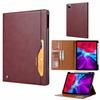 Applicable To iPad Air 11 Tablet Leather Case Pro13 Inch 2026 Retro Leather Pattern Card Wallet Holder Pen Slot Cover
