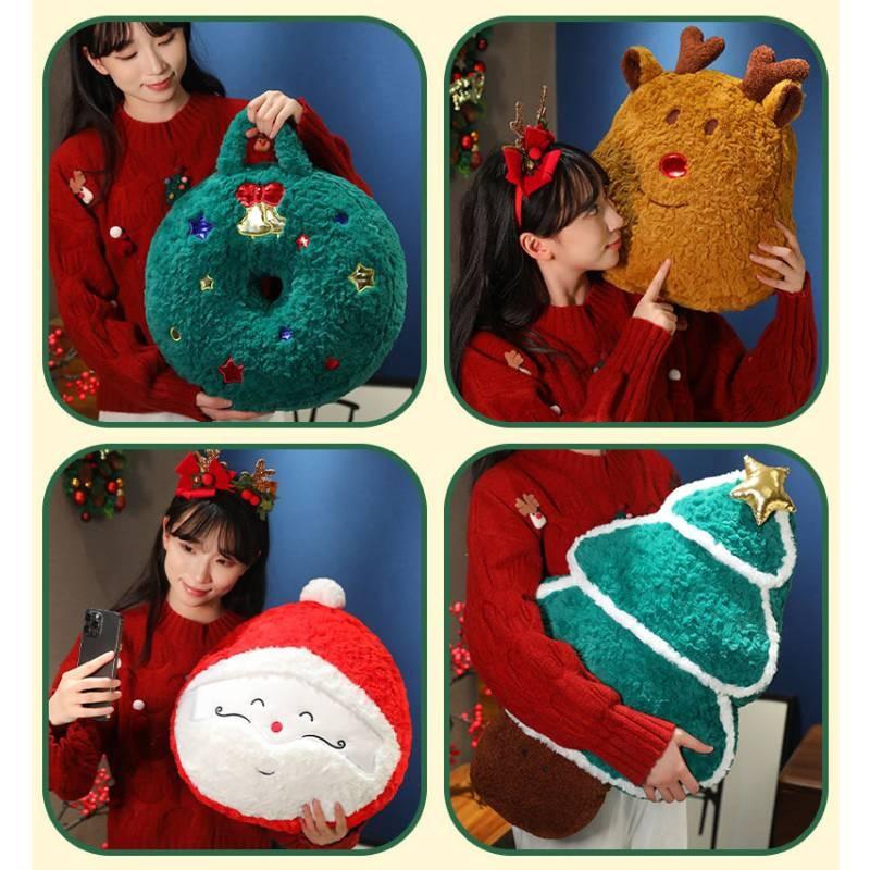 Claus Santa Christmas Tree Candy Elk Plush Toy Cartoon Doll Gift Decoration