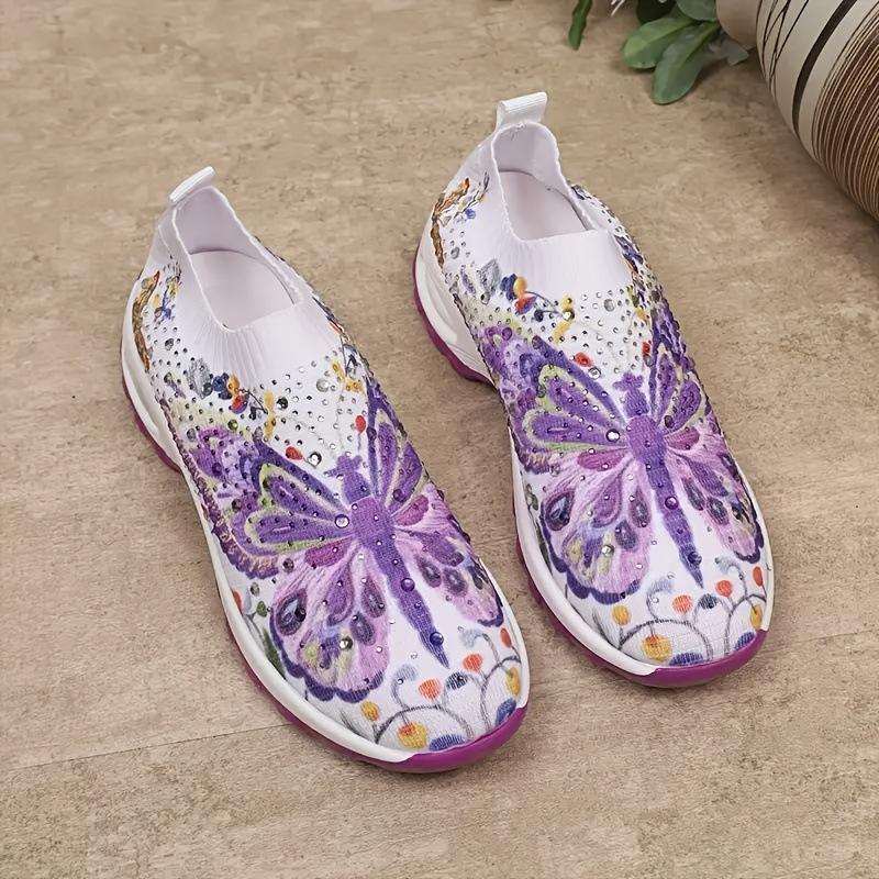 

2025 Spring and Autumn foreign trade hot-selling women s sports shoes large size printing lightweight fly-woven sports shoes women s shoes 43