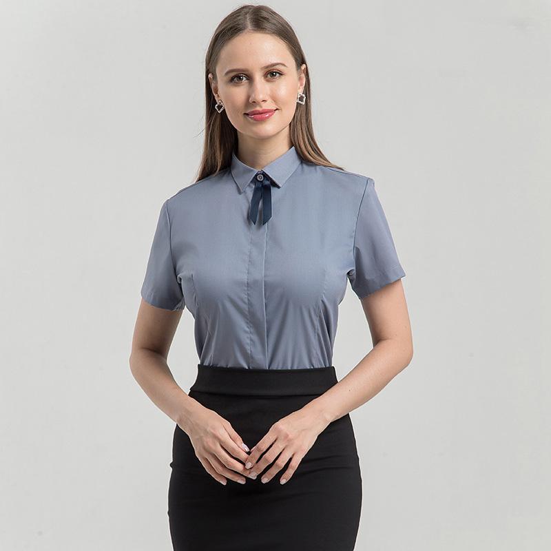 

Рубашка с отложным воротником Блузка с длинным рукавом Свободная блузка большого размера Женская деловая блузка на пуговицах для работы Блузки Топы Однотонные офисные женские рубашки Базовые блузки 4XL