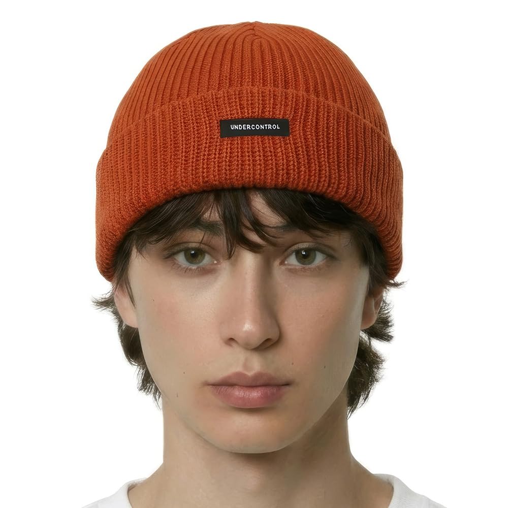 UNDERCONTROL AeroCool Summer Beanie Free Size Cooling Men's Women's Unisex Plain Skull Hat Cap Orange Mustard