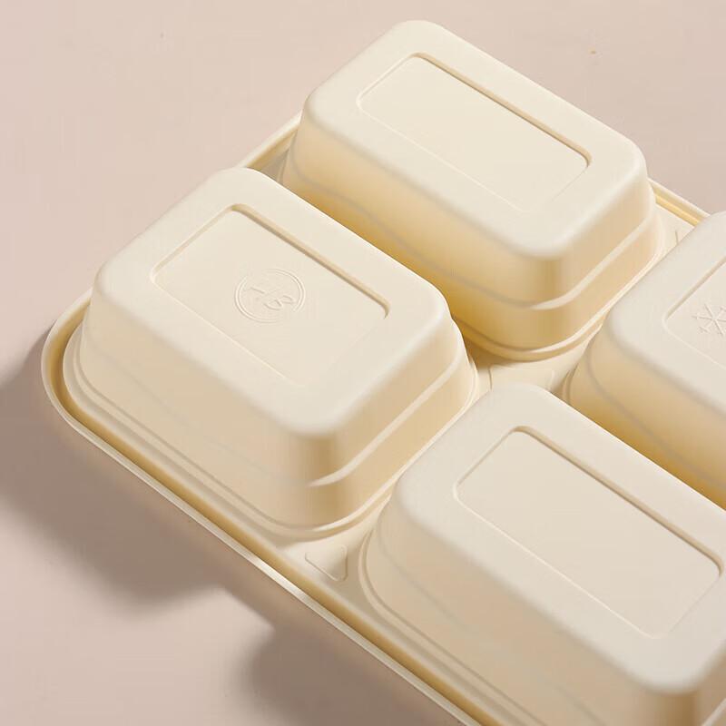 Meichu Biodegradable Corn Starch 4-Compartment Lunch Boxes with Lids