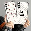 Cartoon Cherry Case for Samsung Galaxy A25 A16 A55 A23 A57 A15 A73 A51 A05 A53 A17 A06 A52 A36 A37 Phone Cover A12 A70 A41 A13